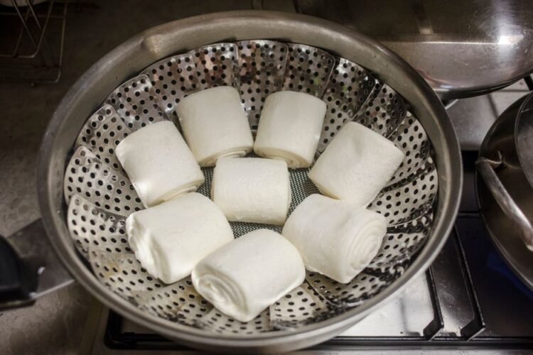 Gujarati Colocasia Leaf Rolls with Spiced Gram Flour