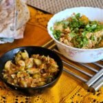 Gujarati Garlic Eggplant Curry