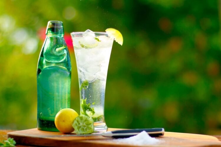 Homemade Japanese Lemon-Lime Marble Soda
