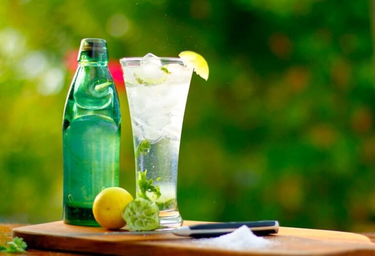 Homemade Japanese Lemon-Lime Marble Soda