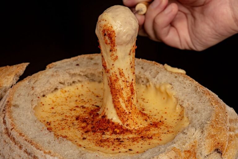 Honduran Warm Bean and Cheese Dip with Chorizo