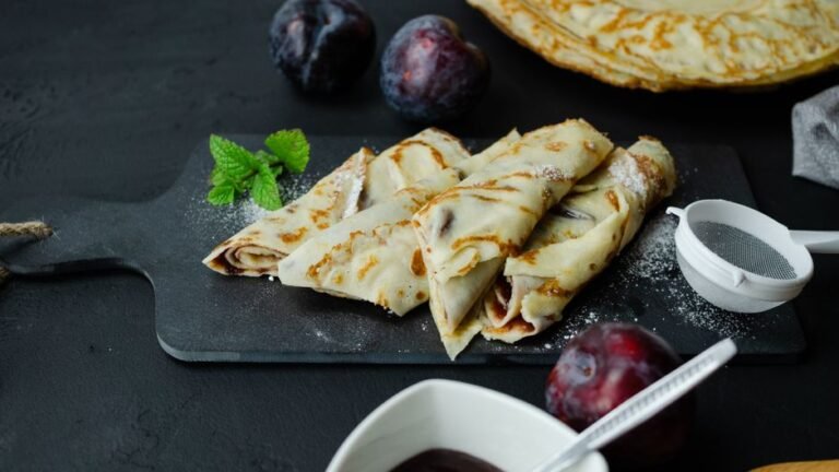 Hungarian Crepes with Sweet Cottage Cheese Filling