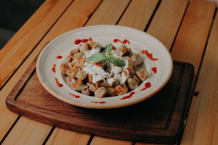 Indian Lentil Dumplings in Yogurt