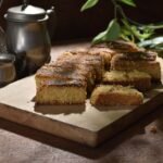 Indonesian Banana Leaf Steamed Cake with Banana Filling