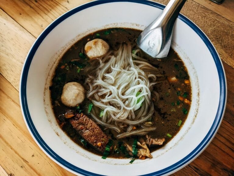 Indonesian Beef Meatball Noodle Soup