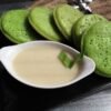 Indonesian Coconut Rice Pancakes with Palm Sugar Syrup