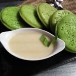 Indonesian Coconut Rice Pancakes with Palm Sugar Syrup