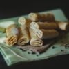 Indonesian Pandan Coconut Crepe Rolls