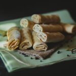 Indonesian Pandan Coconut Crepe Rolls