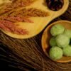 Indonesian Pandan Coconut Glutinous Rice Balls