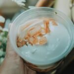 Indonesian Pandan Jelly Iced Dessert Drink