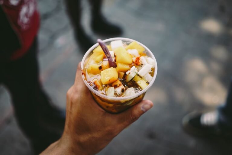 Indonesian Shaved Fruit Salad with Spicy Palm Sugar Sauce