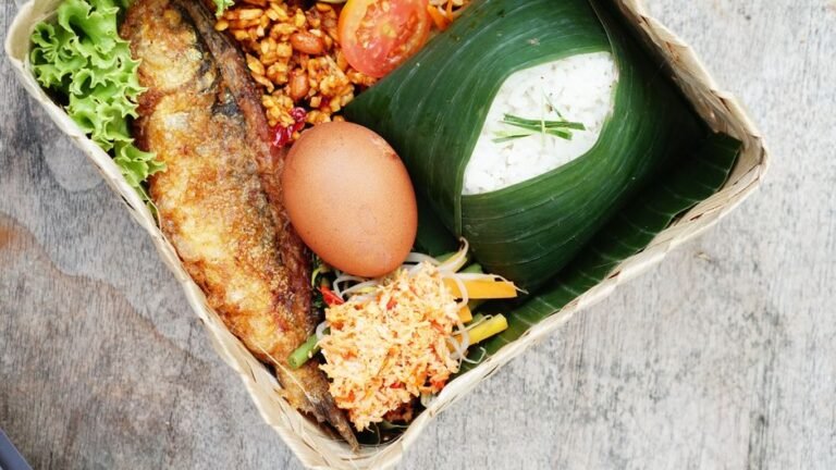 Indonesian Spiced Steamed Fish Parcels in Banana Leaf