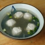 Iraqi Lemon Soup with Semolina Meat Dumplings
