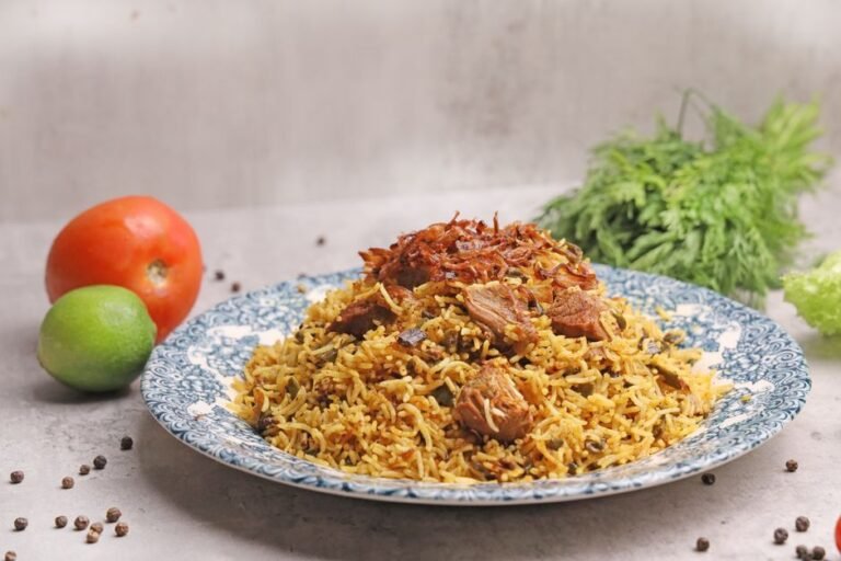 Iraqi Style Lamb Biryani with Potatoes