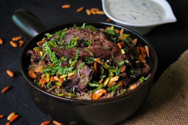 Iraqi-Style Spiced Minced Meat and Basmati Rice