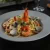 Italian Linguine in Clam Broth Soup
