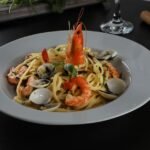 Italian Linguine in Clam Broth Soup