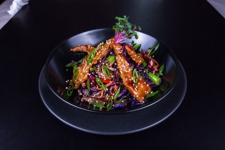 Japanese Braised Burdock Root and Carrot Stir-Fry