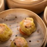 Japanese Pork and Shrimp Shumai with Ponzu-Karashi Dip