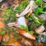 Japanese Steamed Seafood and Chicken Soup
