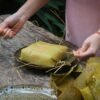 Kerala-Style Pan-Roasted Pearl Spot Fish in Banana Leaf