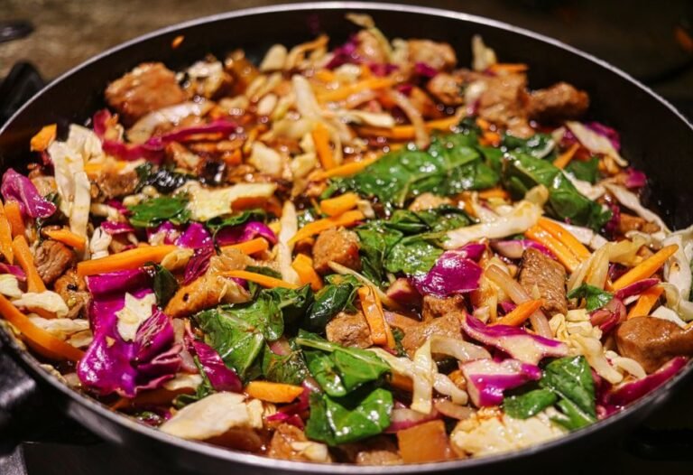 Korean Beef and Rice Cake Stir-Fry