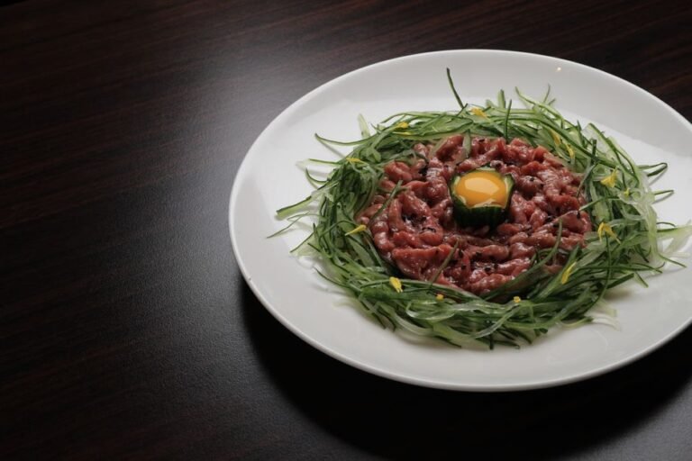 Korean Beef Tartare with Asian Pear