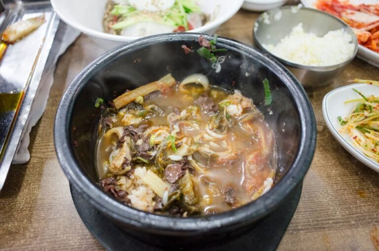 Korean Blood Sausage Soup