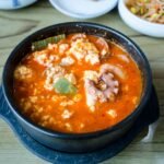 Korean Light Silken Tofu Stew with Clams