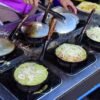 Korean Mung Bean Pancake with Pork and Kimchi