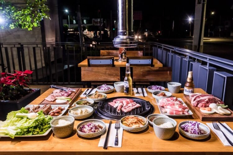 Korean Paper-Thin Beef Brisket Table Grill