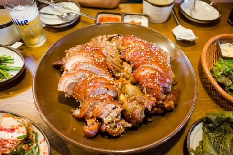 Korean Pressed Pork Slices with Aged Kimchi