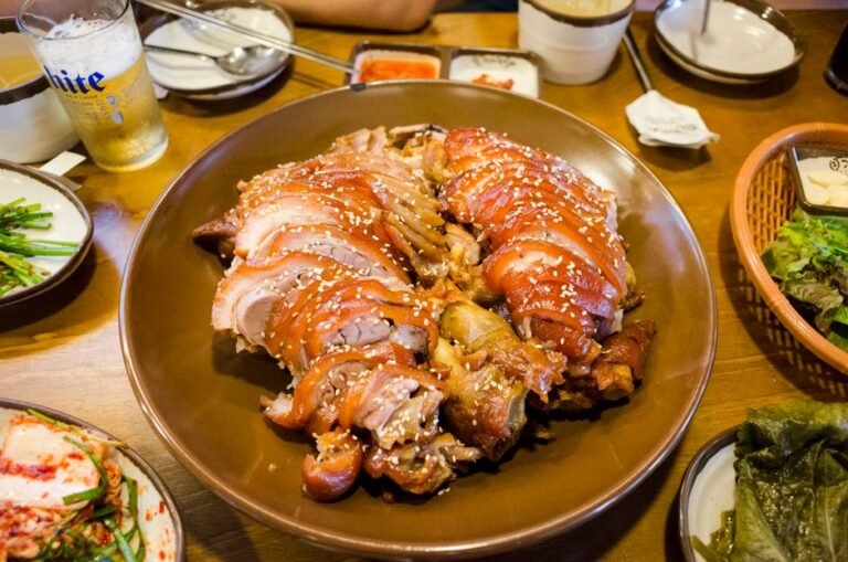 Korean Pressed Pork Slices with Aged Kimchi