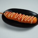 Korean-Style Mozzarella Corn Dog with Crunchy Potato Coating