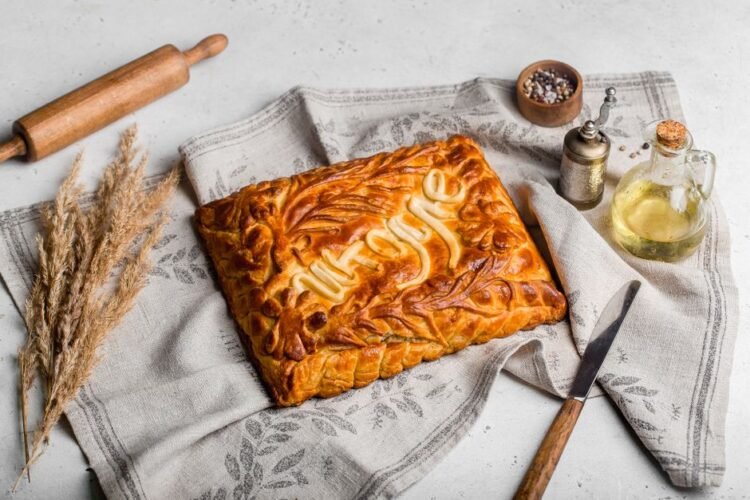 Kulebyaka Russian Salmon Pie