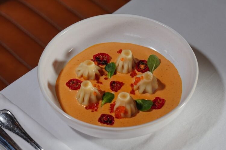 Kuwaiti Gabout Dumplings in Spiced Tomato Broth