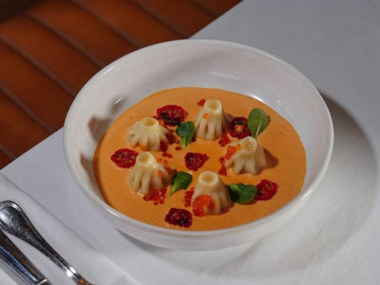 Kuwaiti Gabout Dumplings in Spiced Tomato Broth