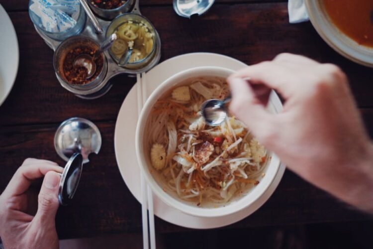 Lamongan-Style Chicken Soup with Turmeric Broth and Bean Curd Sheets