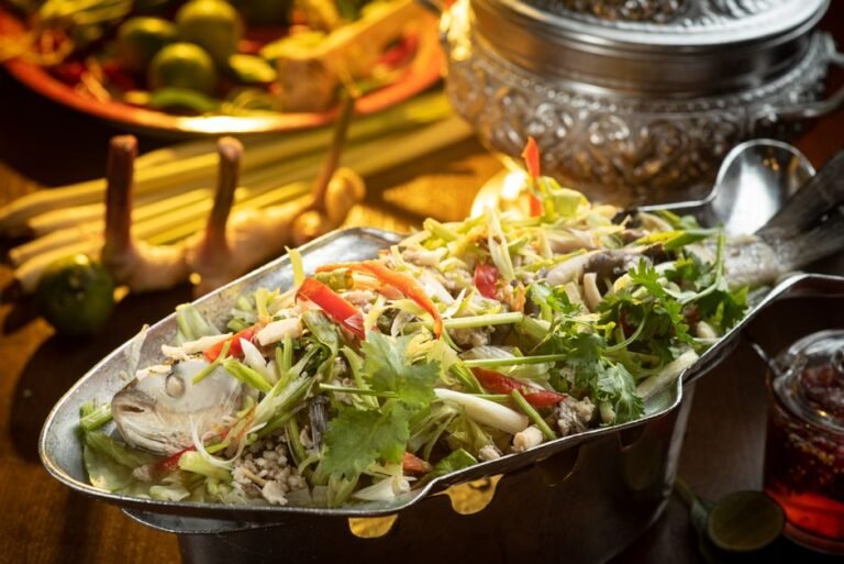 Lao-Style Steamed Fish Parcels with Fresh Herbs
