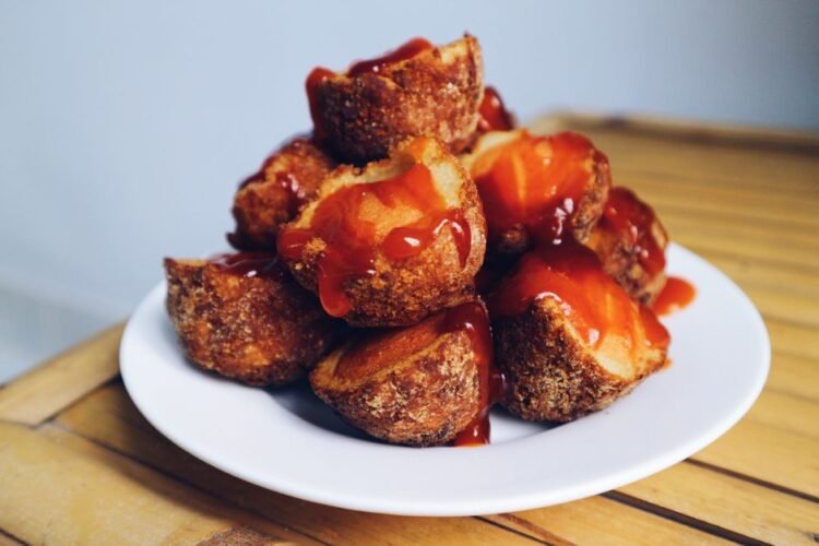 Liberian Cassava Dumplings with Spicy Pepper Sauce
