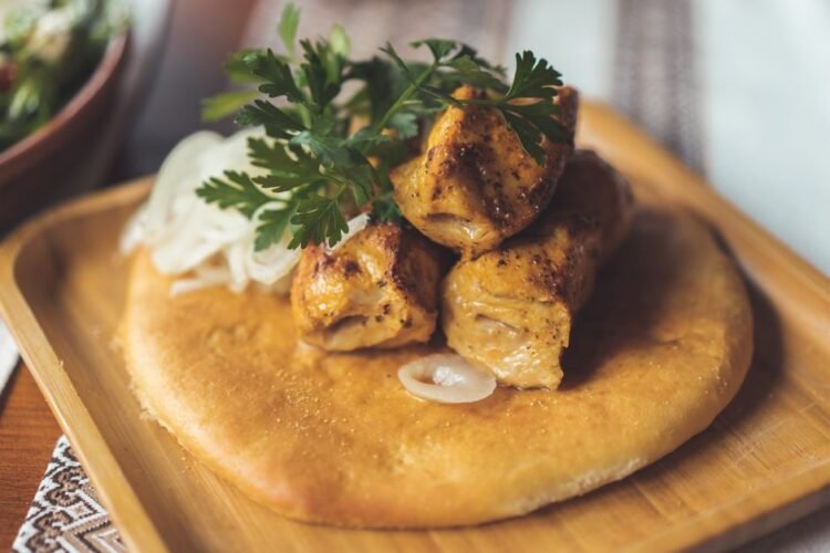 Macedonian Pork Flatbread with Onions and Eggs