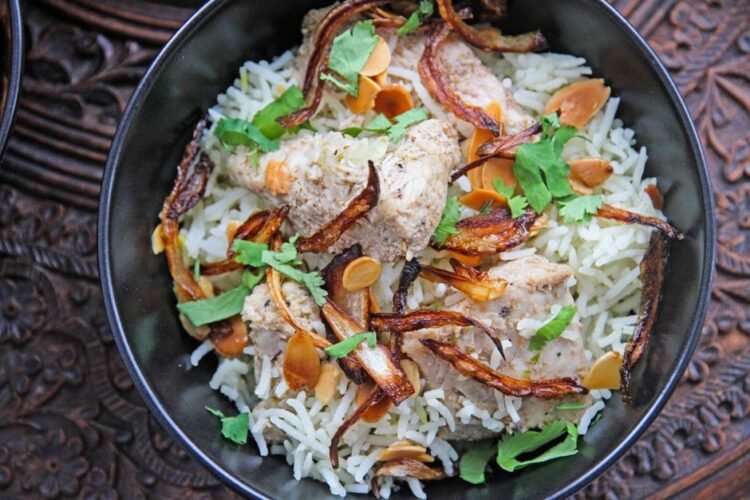Malaysian Fragrant Saffron Chicken Rice