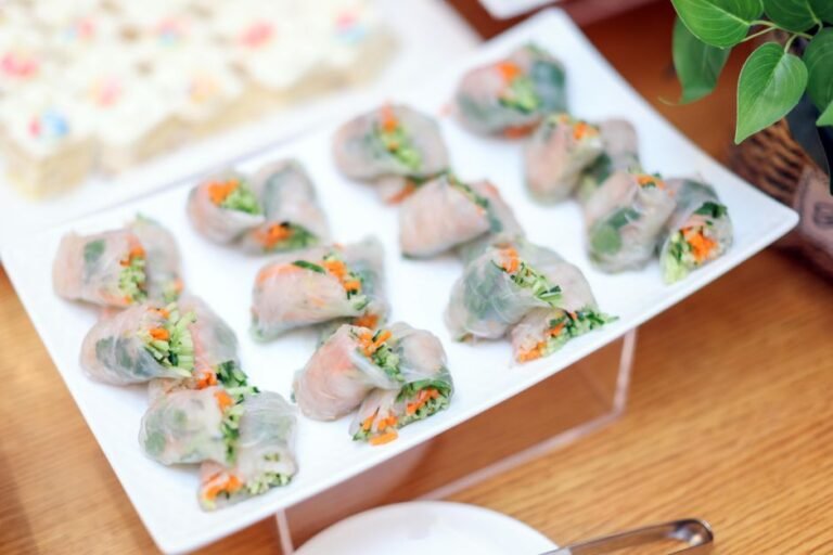 Malaysian Fresh Spring Rolls with Jicama and Peanut Filling
