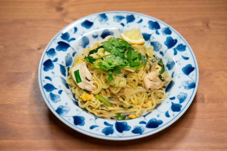 Malaysian Stir-Fried Yellow Noodles with Shrimp and Egg