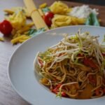 Malaysian Wok-Fried Egg Noodles with Seafood and Pork Belly