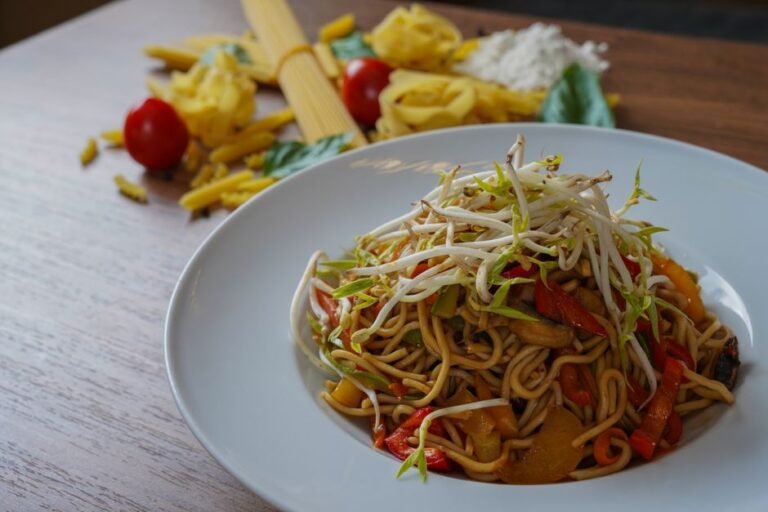 Malaysian Wok-Fried Egg Noodles with Seafood and Pork Belly