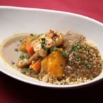 Malian Peanut Sauce Rice with Okra and Eggplant