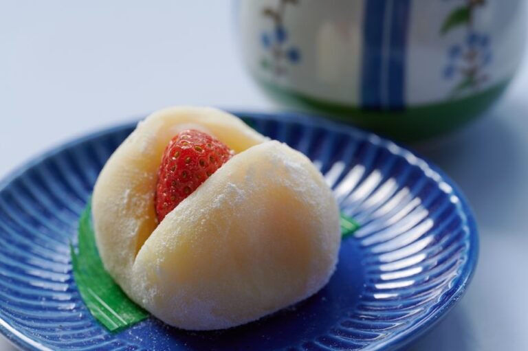 Matcha Green Tea Mochi with Sweet Red Bean Filling