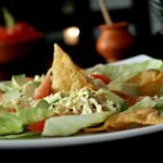 Mexican Cactus Paddles Salad with Tomato, Onion, and Queso Fresco